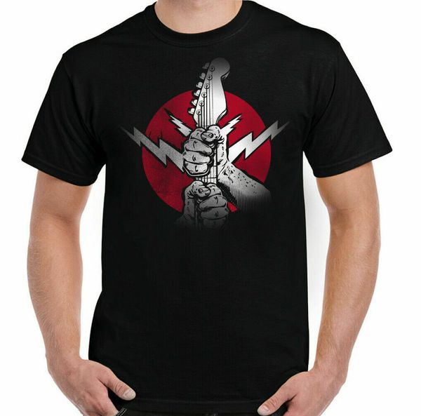 

t-shirt funny man guitar guitarist electric bass acoustic om, White;black