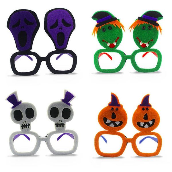 Decorazione di Halloween Party Occhiali divertenti per donna Uomo Bambini Ragno Fantasma Pipistrello Ingannevole maschera da ballo Occhiali da vista Occhiali da travestimento