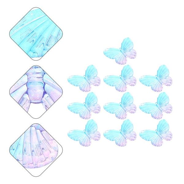 

decorative objects & figurines 10pcs butterflies charms personalized jewelry beads