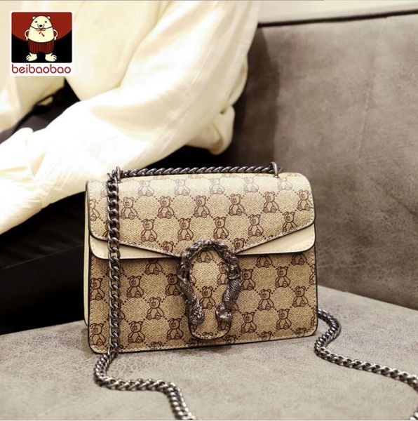 

factory wholesale brand women shoulder bag retro contrast leathers handbag street trend silver buckle messenger bags personalized leather ha, Black;red