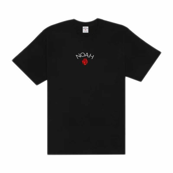

embroidery roses noah tee men women 1 1 t-shirt short sleeve harajuku shirt streetwear clothing, White;black