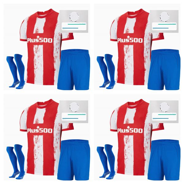 

kids 2021 2022 atletico soccer jerseys men sets 21 22 joÃ£o fÃ©lix madrid koke saul suarez correa carrasco camiseta football shirts boys suit, Black