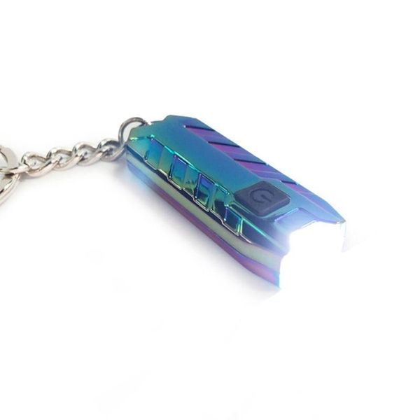 

keychains car mini keychain pocket torch usb rechargeable led metal lamp light alloy b0p4, Silver