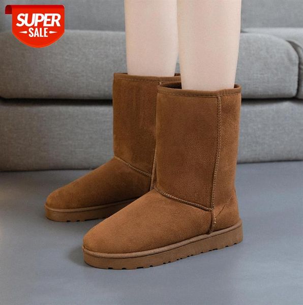 

snow boots women korean style student cotton shoes short plus cashmere children's casual thickening #fc3y