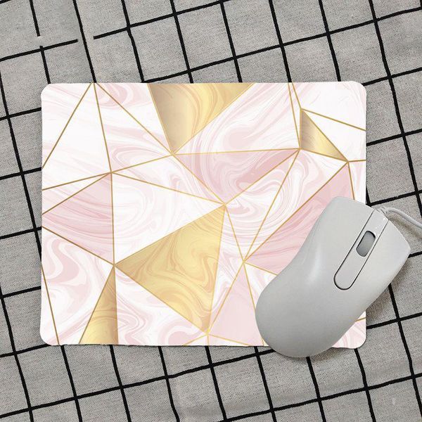 

mouse pads & wrist rests white pink gold marble pad gamer play mats smooth writing desk mate gaming