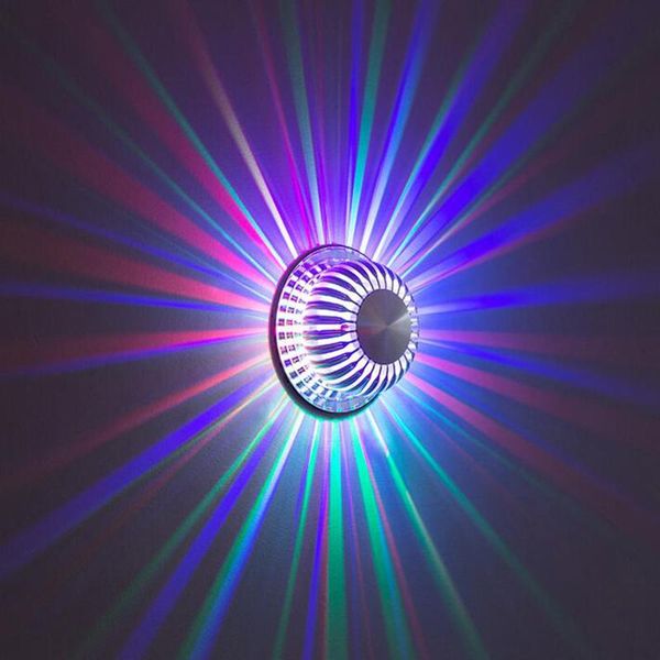 

wall lamps 30pcs led rgb lamp multicolor for bedside bedroom lights colorful ac85-265v ktv background lighting wandlamp