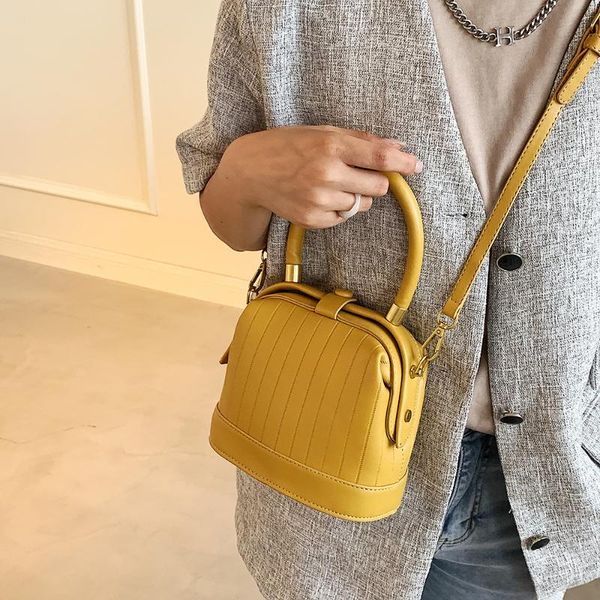 

shoulder bags handbags for women 2021 fashion female bag artificial leather ladies crossbody yellow stone pattern