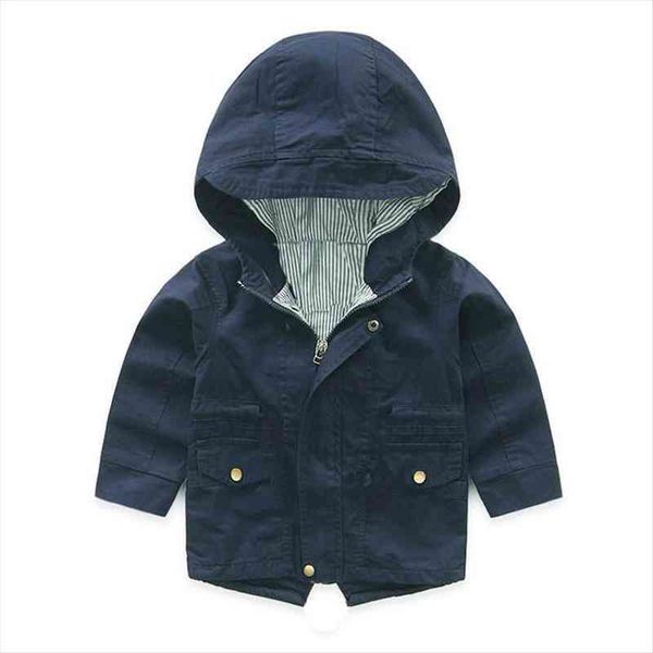 

boys trench coats hooded jackets for babies children windbreakers toddlers outerwears kids overcoats baby poncho, Blue;gray