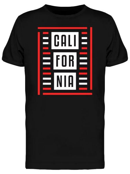 

retro theme of california men's tee -image by shutterstock, White;black