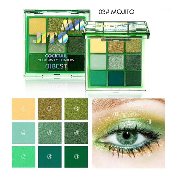 

questok cocktail 9 color eye shadow makeup lock pearl matte nude make-up shadow1