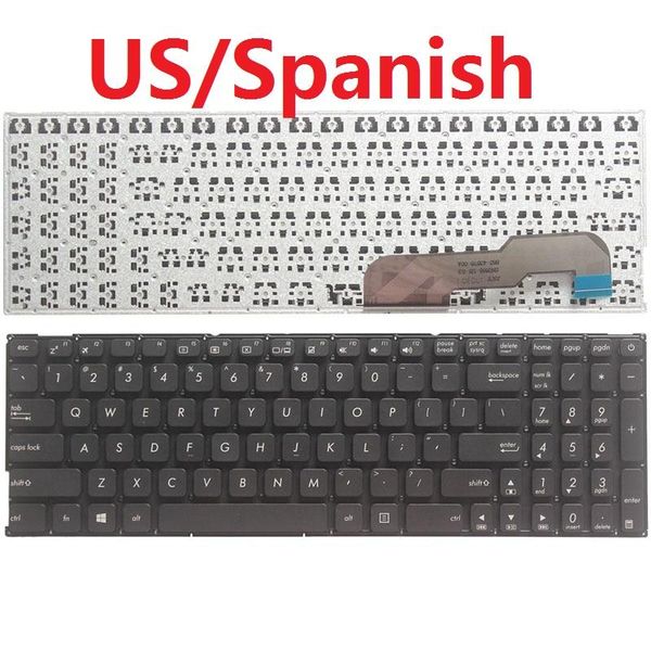 

lapreplacement keyboards us/sp/spanish keyboard for asus x541 x541u x541ua x541uv x541s x541sc x541sa a541 a541s a541sa