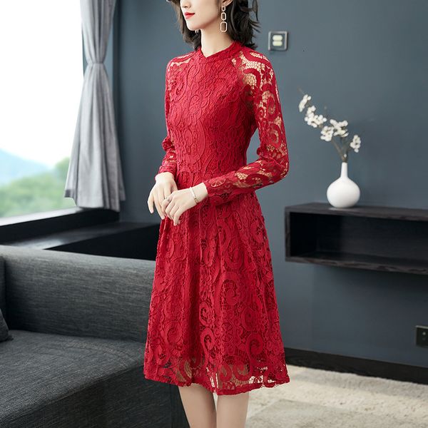 

5305# lace dress, Black;gray