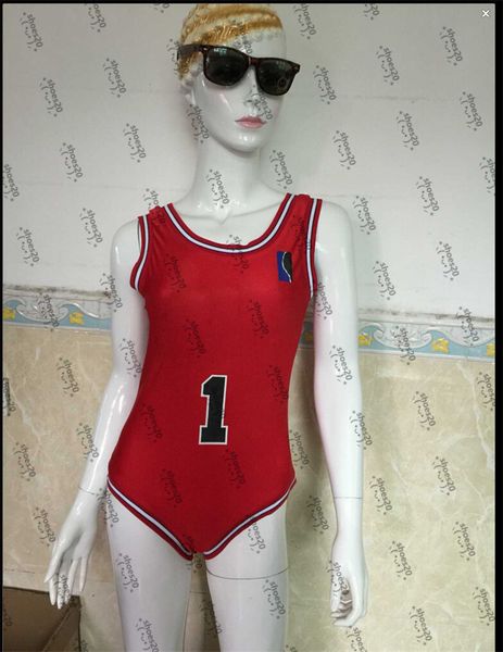 

number print swimwear hipster padded push up women's one-piece swimsuits outdoor beach swimming bandage travel vacation wear