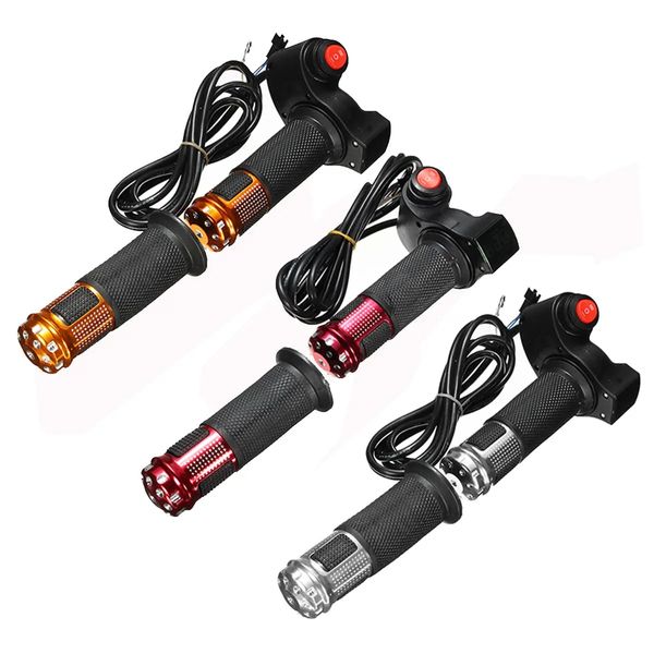 24V 36V 48V 3 Velocidade E-Bike Scooter Accrottle Grip Guiador LED Medidor Digital