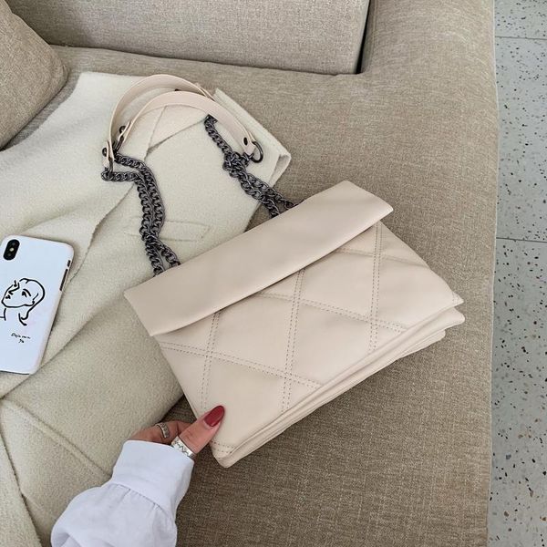 

evening bags solid color leather shoulder messenger bag 20222 ladies chain handbags fashion casual shopping multi-layer envelope