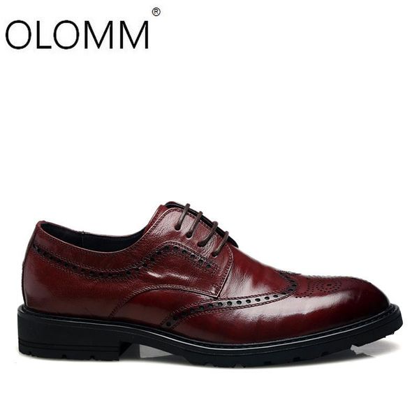 

dress shoes men leather formal oxford for fashion office, Black