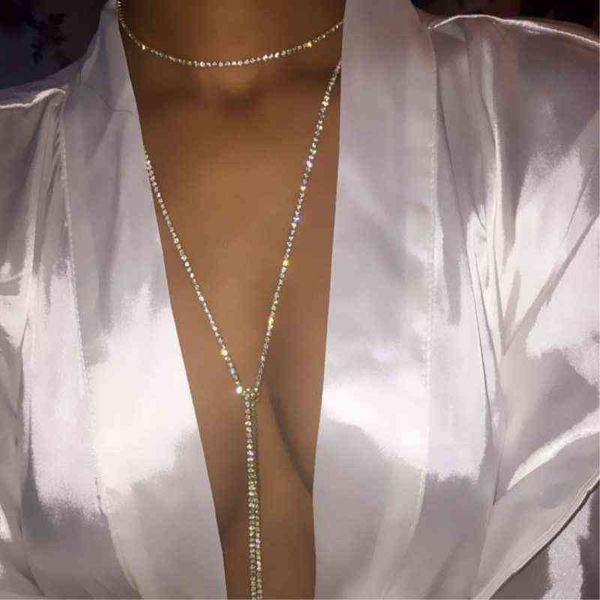 

nk121 european american fashion wild crystal rhinestone bling chokers necklace for women adjustment party jewelry, Silver