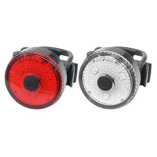 

bike lights 2pcs rear mini led bicycle tail light helmet backpack usb chargeable waterproof safety warning cycling