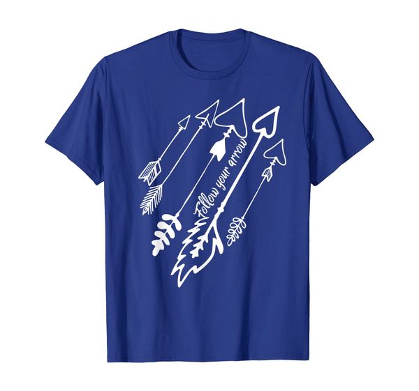 

follow your arrow motivational encouragement t-shirt, White;black