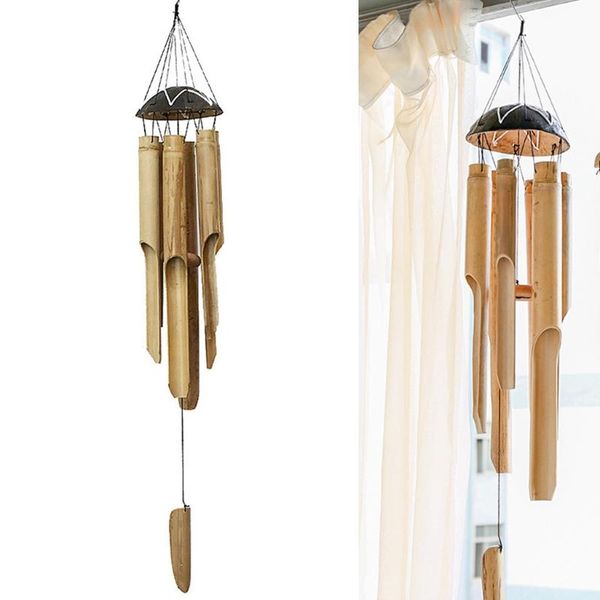 

decorative objects & figurines furnishingnice natural bamboo multi tubes wind chimes for outside decoration tuned elegant decor soothing mel