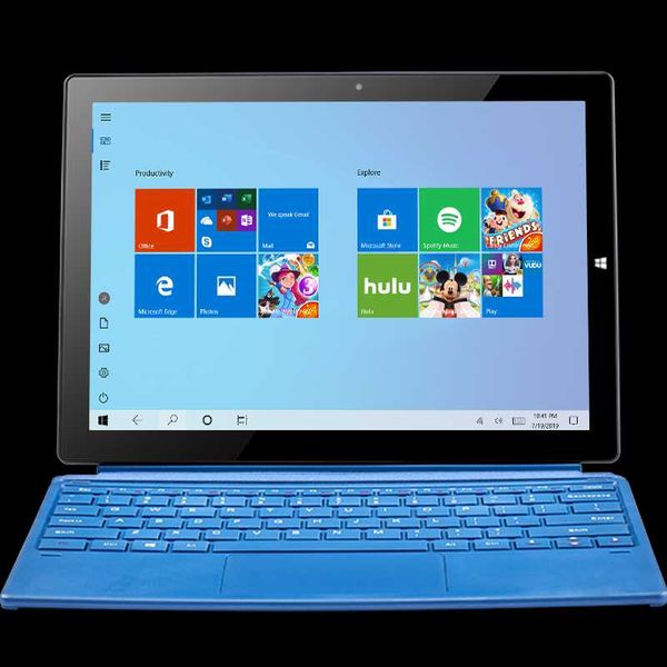 

10.1 inch pipo w10 2 in 1 tablet pc n3450 quad core 6g ram 64g rom win10 wifi bt with keyboard stylus pen