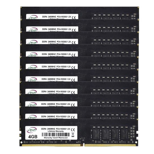 

rams 10pcs veht ddr4 deskmemory 4gb pc4-19200 ram dimm 2400mhz 1.2v 288pin non ecc desk