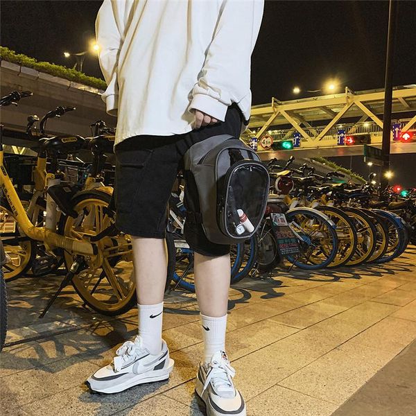 

black fashion motorcycle drop leg bag waterproof nylon bags outdoor casual waist motorbike 2021