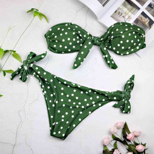 

women's swimwear print swimsuit bathing suit dot bikini set chest bandage bikinis monokini beach wear undu, White;black
