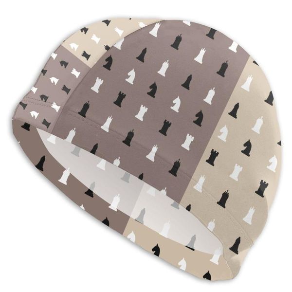 

wide brim hats swimming accessories game player adults men/women high elastic waterproof pu fabric protect ears long hair cap, Blue;gray