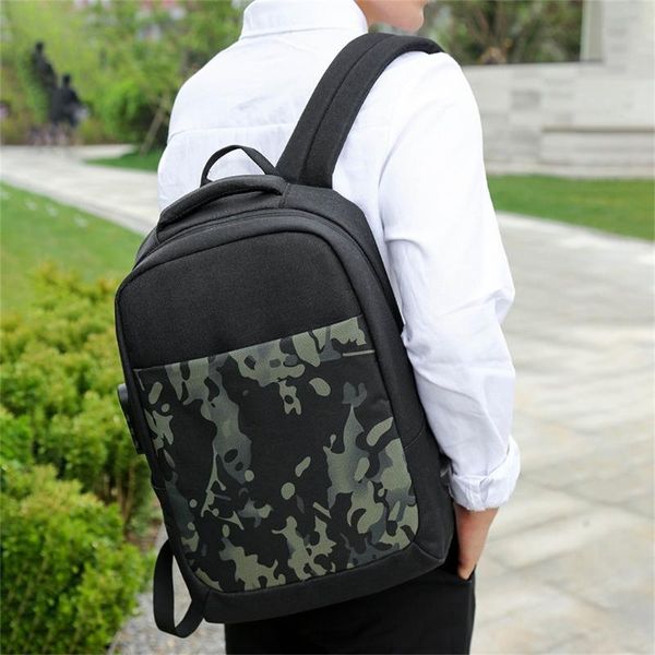 

backpack men business lapcasual student bag outdoor travel with usb school teenager#g6
