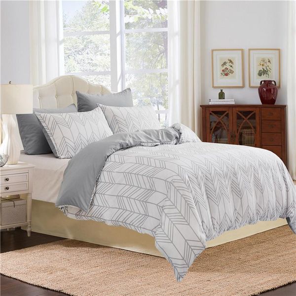 

bedding sets nordic style geometric striped pattern duvet cover set pillowcase simplicity quilt single twin  king size