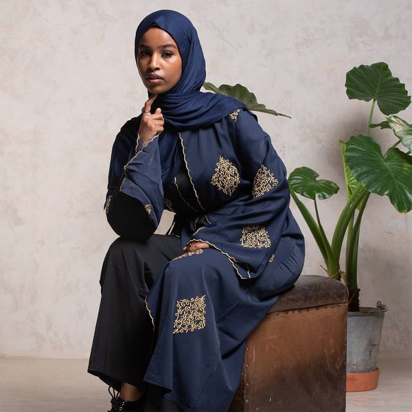 

Kaftan Muslim Fashion Open Abaya Dubai Turkey Abayas for Women Hijab Dress Kimono Islam Clothing Caftan Marocain Djellaba Femme