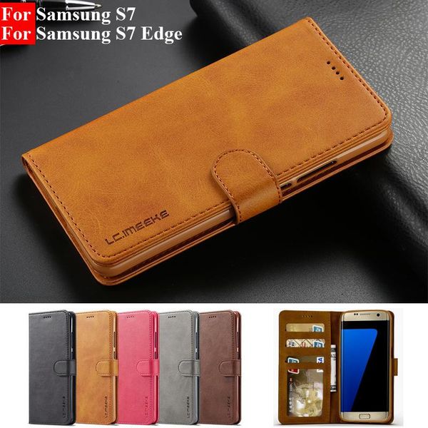 

for galaxy s7 edge case flip design phone on leather wallet cover s 7 cell cases