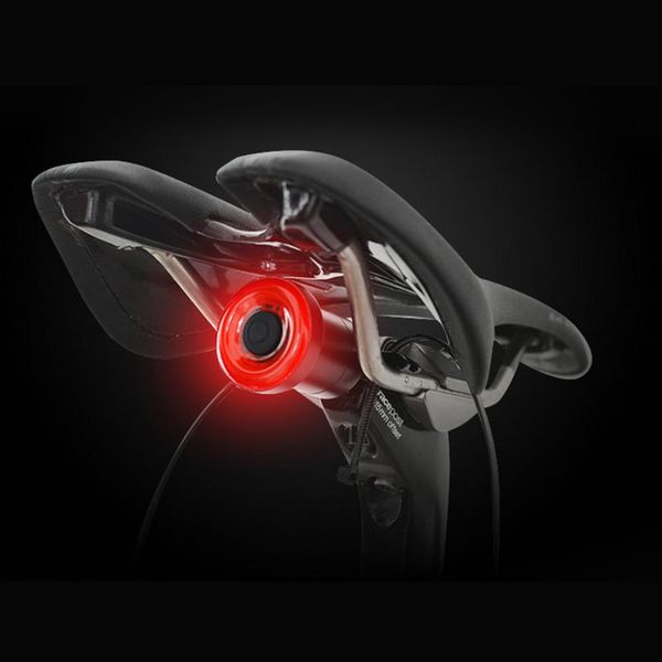 

intelligent bike tail light usb rechargeable control 4 type brake rear lamp for bicycle cycling accessories lights