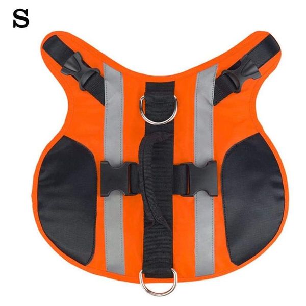 

dog apparel adjustable with handle summer safety life jacket oxford cloth reflective vest flotation outdoor swimwear pet supplies