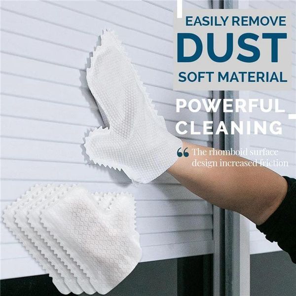 

disposable gloves 10pcs fish scale cleaning duster for household window grooves glass kitchenware floor desk