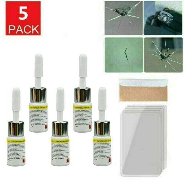 

car universal 5 pcs pack auto glass nano repair fluid window crack chip tools1