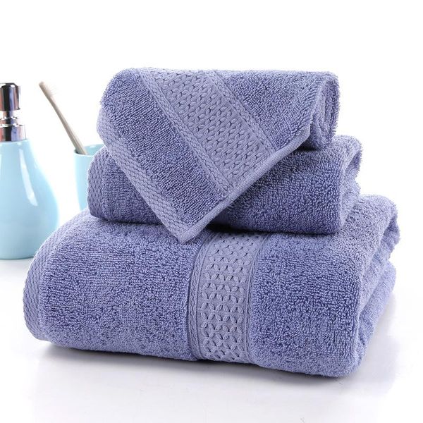 

towel 3pcs thick cotton bath square set solid color soft absorbent large business meeting gifts hand