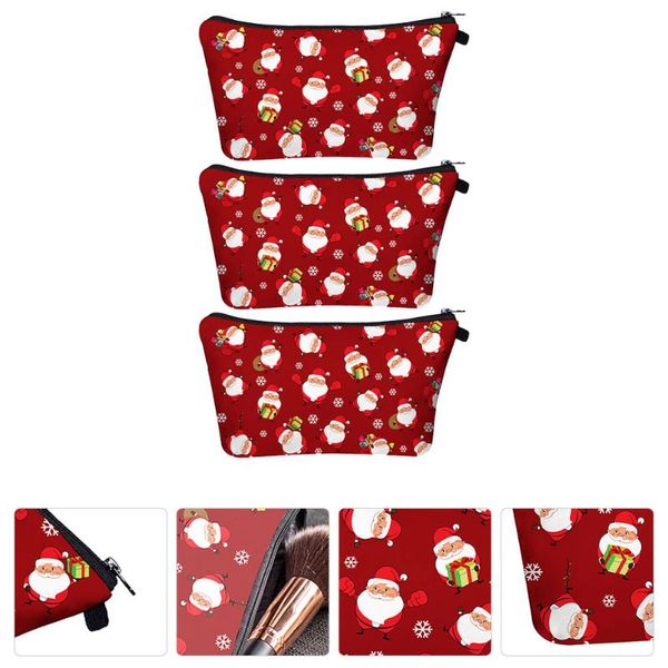 

storage bags 3pcs christmas travel pouch portable makeup bag organizer toiletry
