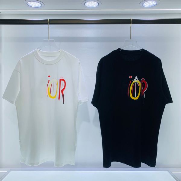 

2021ss spring and summer new high grade cotton printing short sleeve round neck panel t-shirt size: m--xl-xxl-xxxl color: black white d22x4