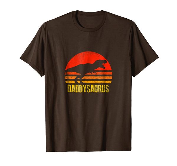 

Daddysaurus Shirt Retro Vintage Sunset Dinosaur Gift, Mainly pictures