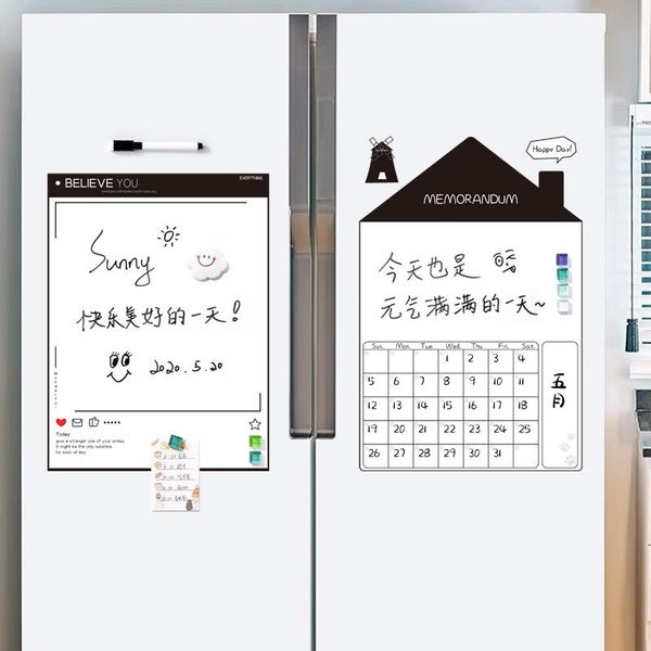 

fridge magnets creativity refrigerator magnet simple and modern message board wall mounted blackboard storage box decoration