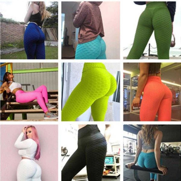 Plus Size Leggings Mulheres Yoga Calças Alto Cintura Desporto Ginásio Desgaste Leggings Elastic Fitness Senhora Geral Full Teets Workout S-3XL