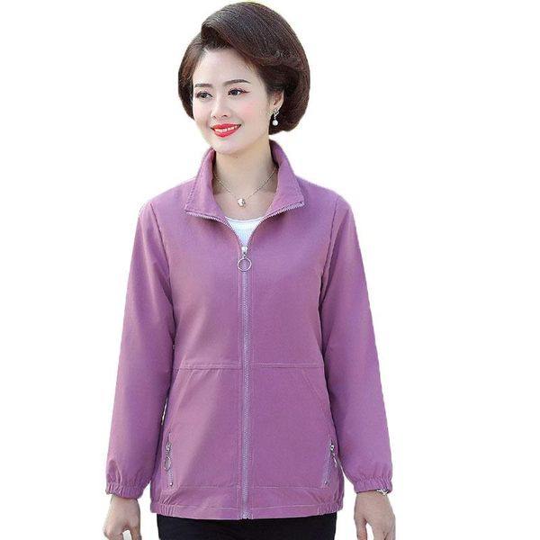 

women's jackets 2021 spring autumn coat plus size 5xl long sleeves solid color zipper elegant outerwear, Black;brown