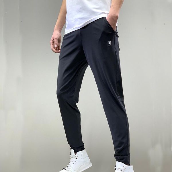

men's pants 2021 summer loose casual fashion sportwear sweatpants slim elastic waist trousers joggers pantalones hombre, Black