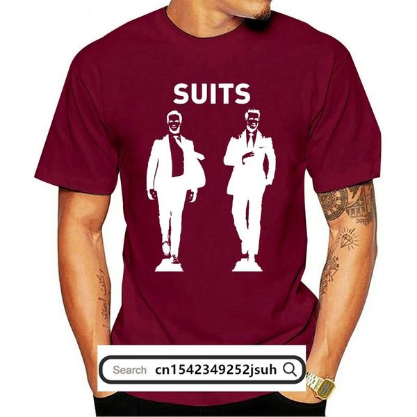 

men's t-shirts suits tv show harvey specter mike ross mens t shirt black stylish, White;black