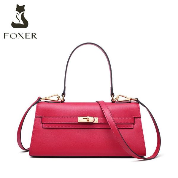 

evening bags foxer women genuine leather bag luxury designer shoulder 2021 women's brand handbag female