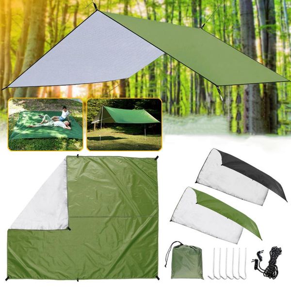 

tents and shelters 3x3m awning waterproof sun shelter canopy picnic mat outdoor camping beach garden patio