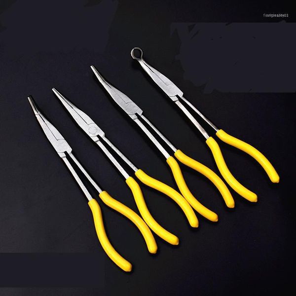 

inch extra long nose pliers set straight bent tip mechanic equipment multifunctional hand tools11