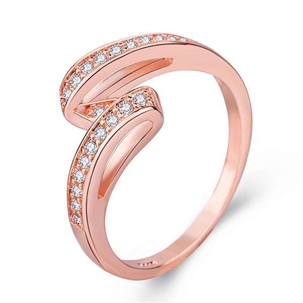 

cluster rings charms rose gold girls ring with stones shiny finger accessories silver 925 women bride wedding engagement bijou vintage, Golden;silver